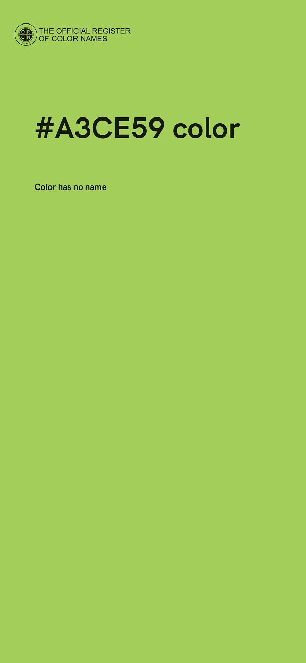 #A3CE59 color image