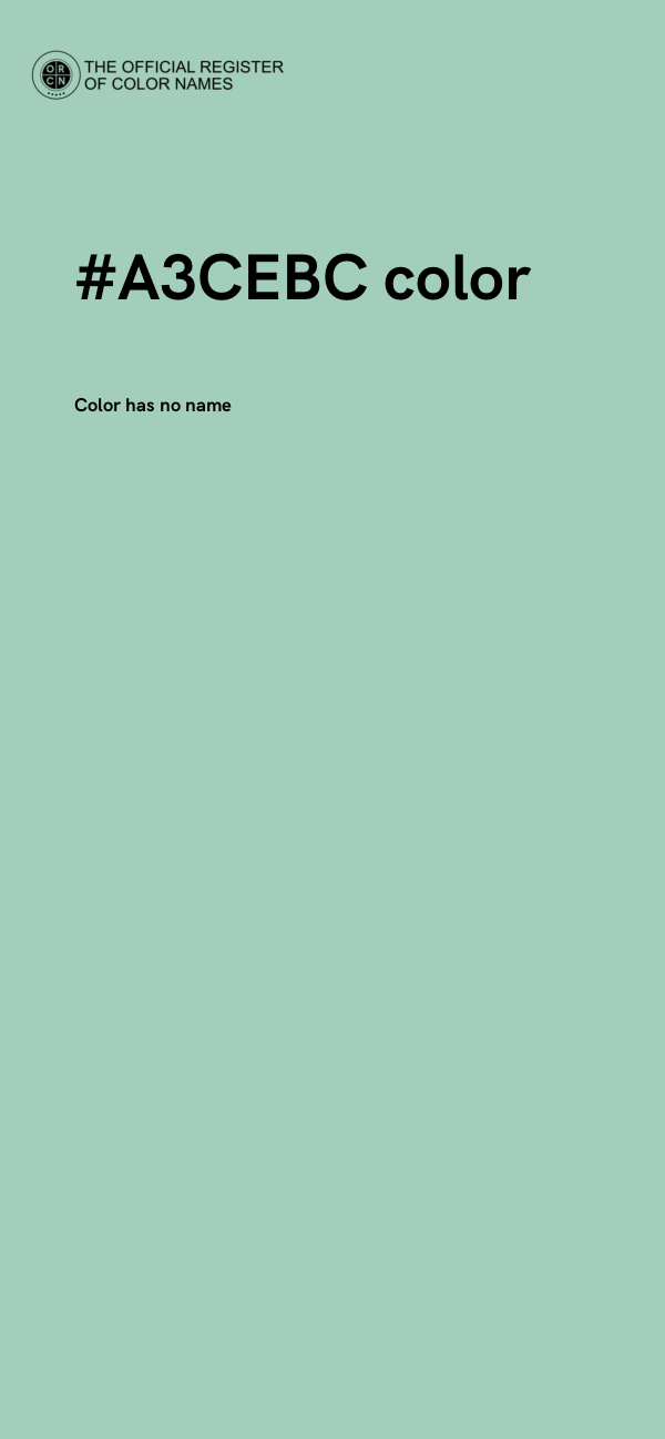 #A3CEBC color image