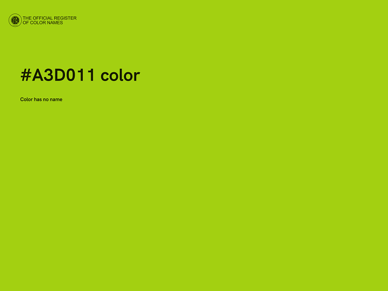 #A3D011 color image