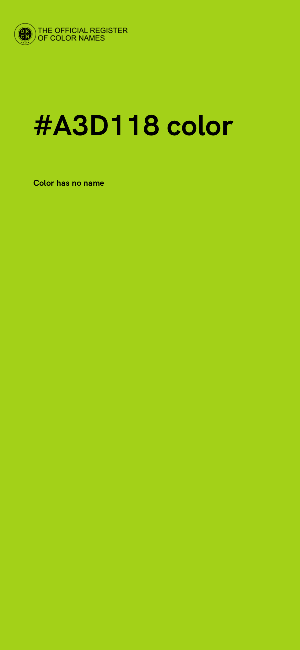 #A3D118 color image