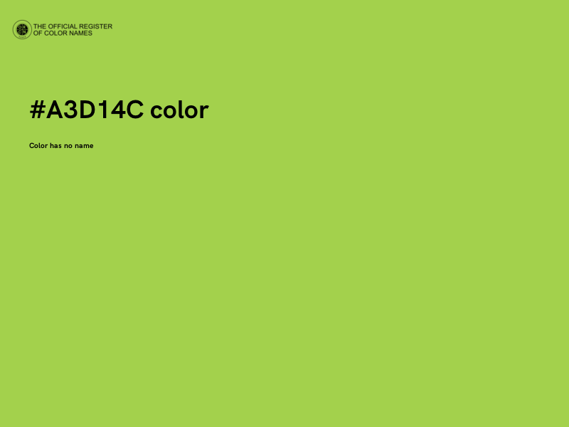 #A3D14C color image