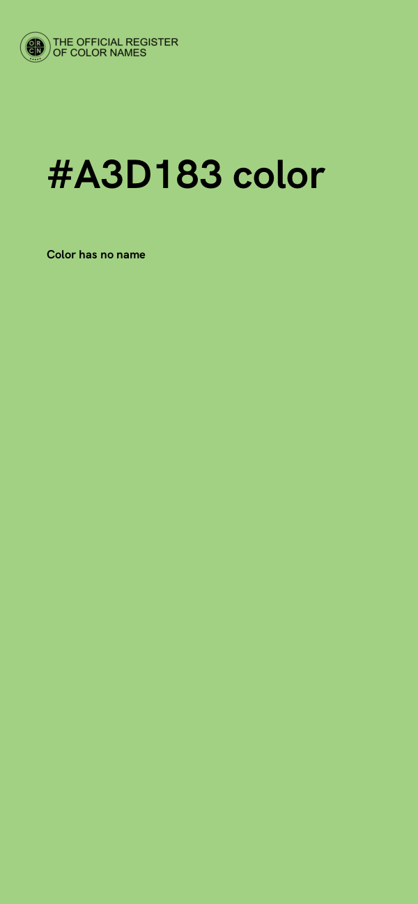 #A3D183 color image