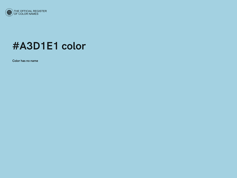 #A3D1E1 color image