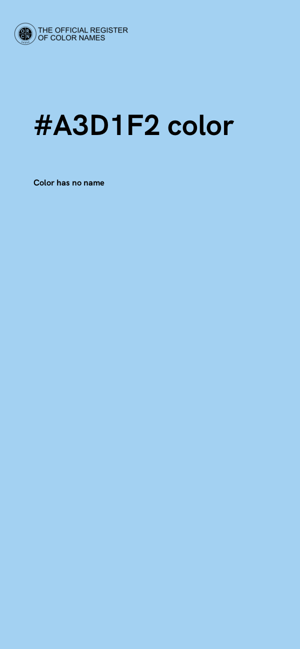 #A3D1F2 color image