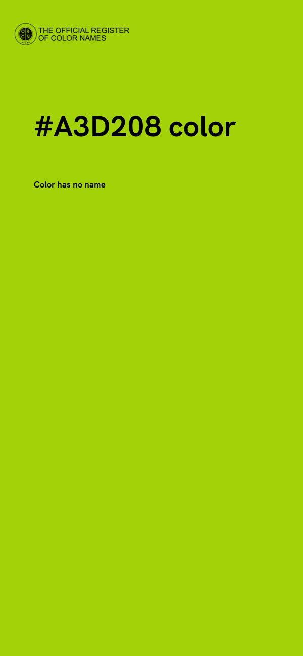 #A3D208 color image