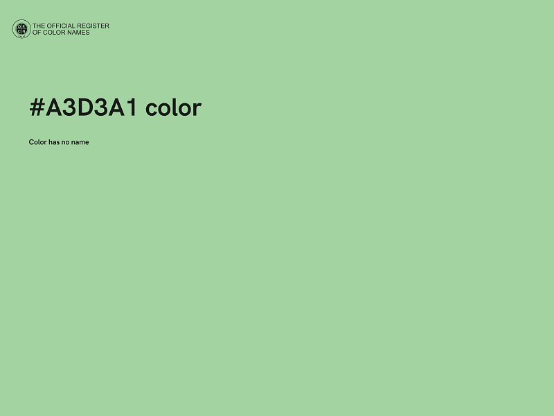 #A3D3A1 color image