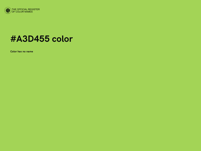 #A3D455 color image