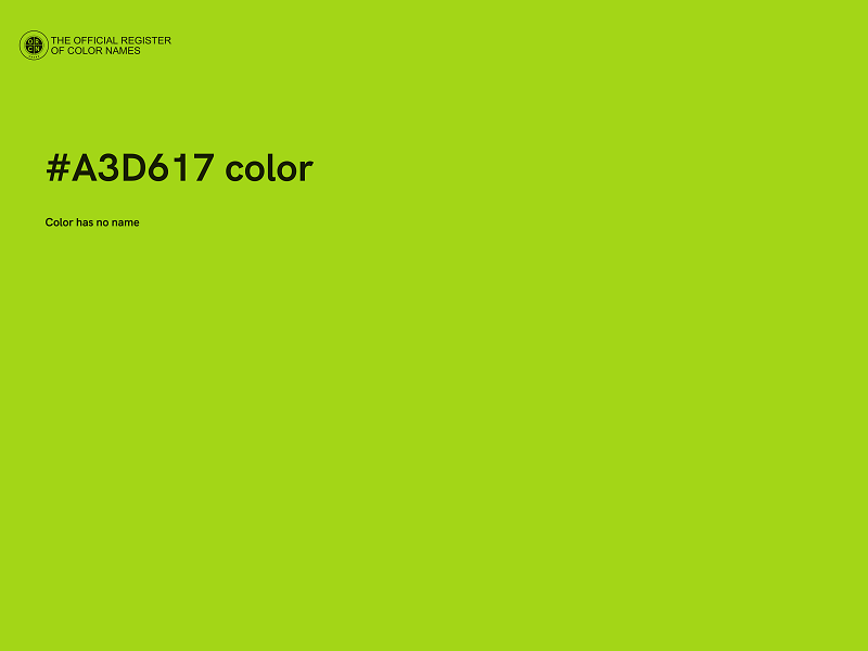 #A3D617 color image