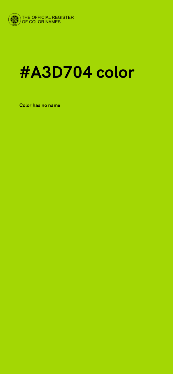#A3D704 color image