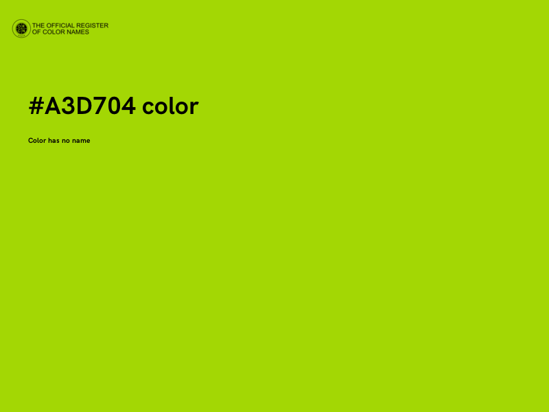 #A3D704 color image