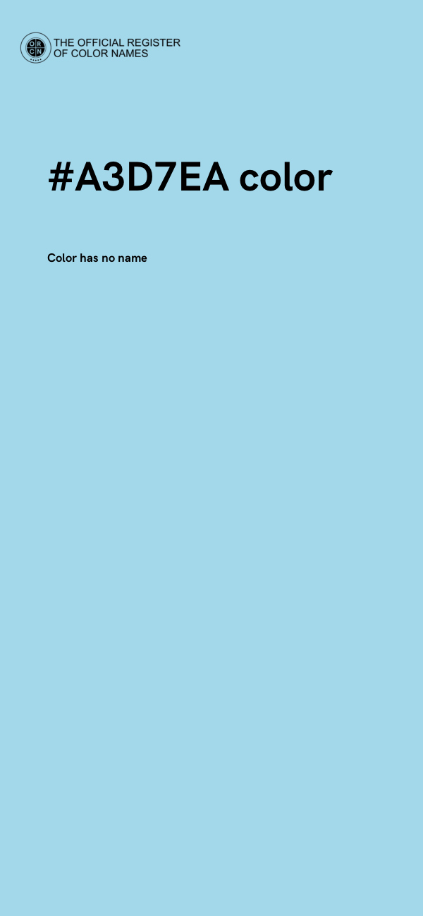 #A3D7EA color image