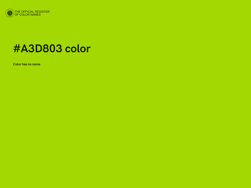 #A3D803 color image