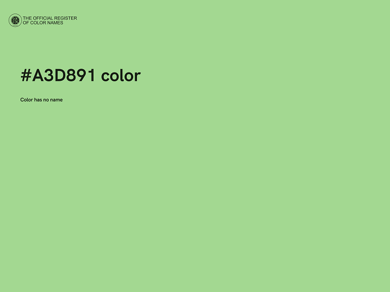 #A3D891 color image