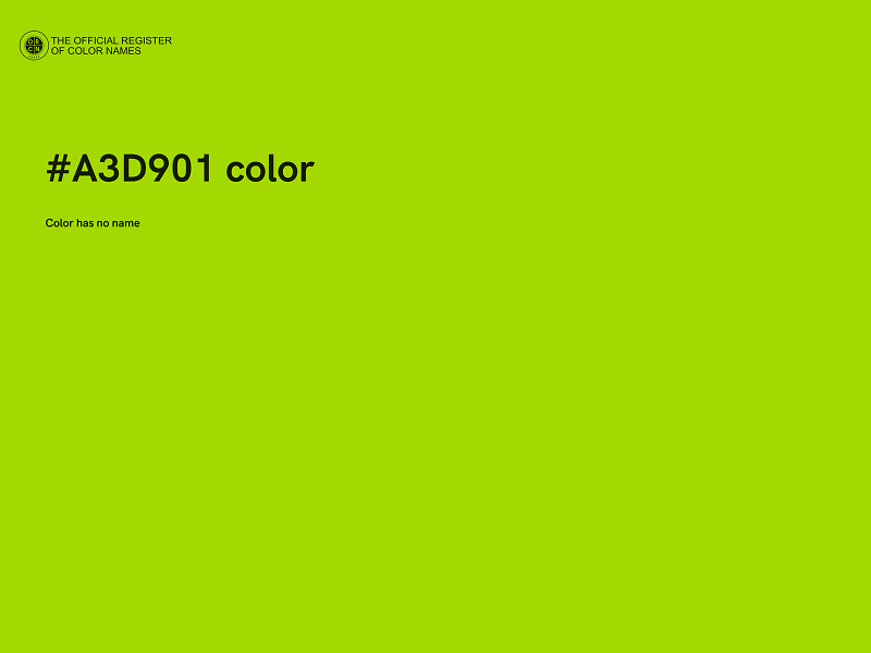 #A3D901 color image