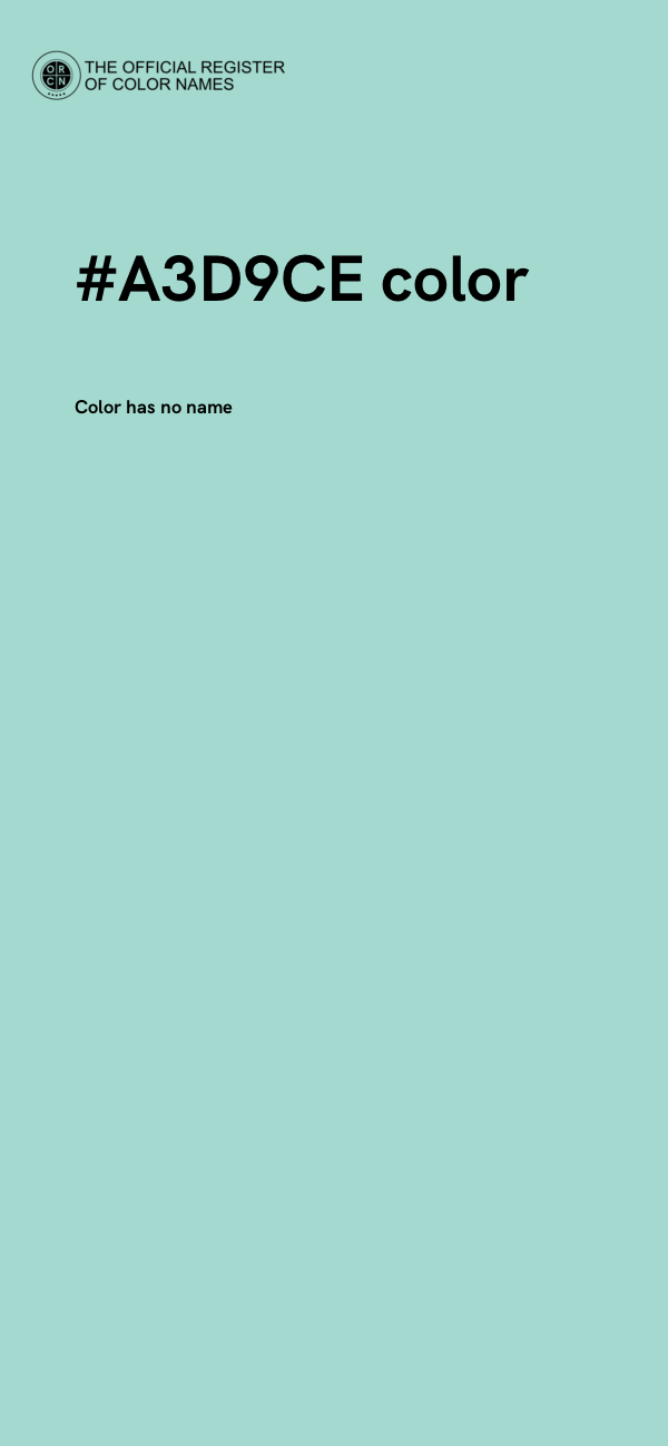 #A3D9CE color image