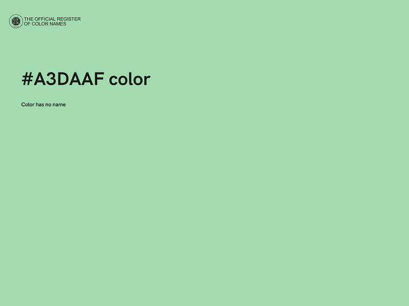 #A3DAAF color image