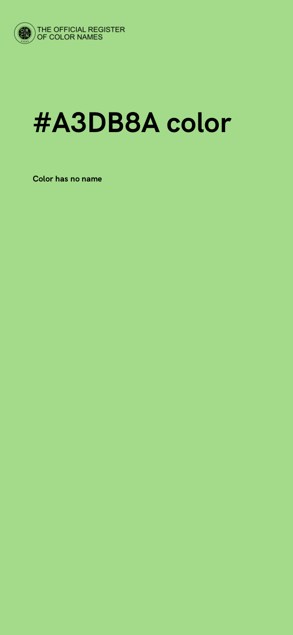 #A3DB8A color image