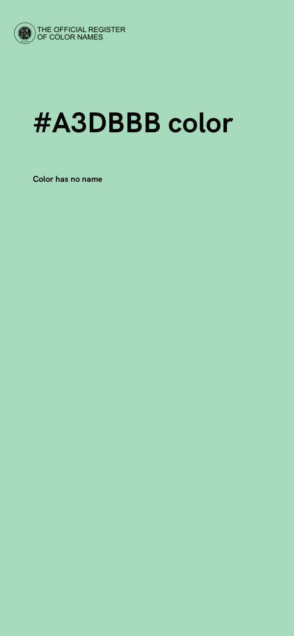 #A3DBBB color image