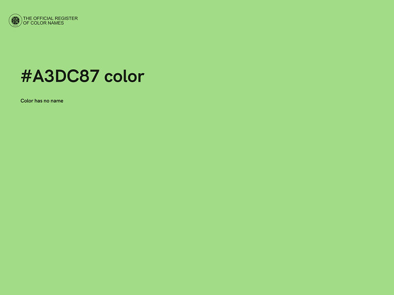 #A3DC87 color image