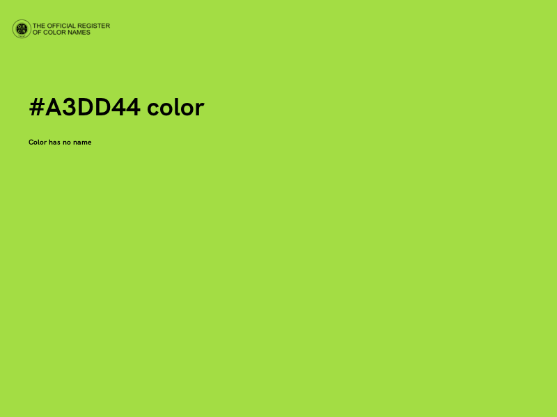 #A3DD44 color image