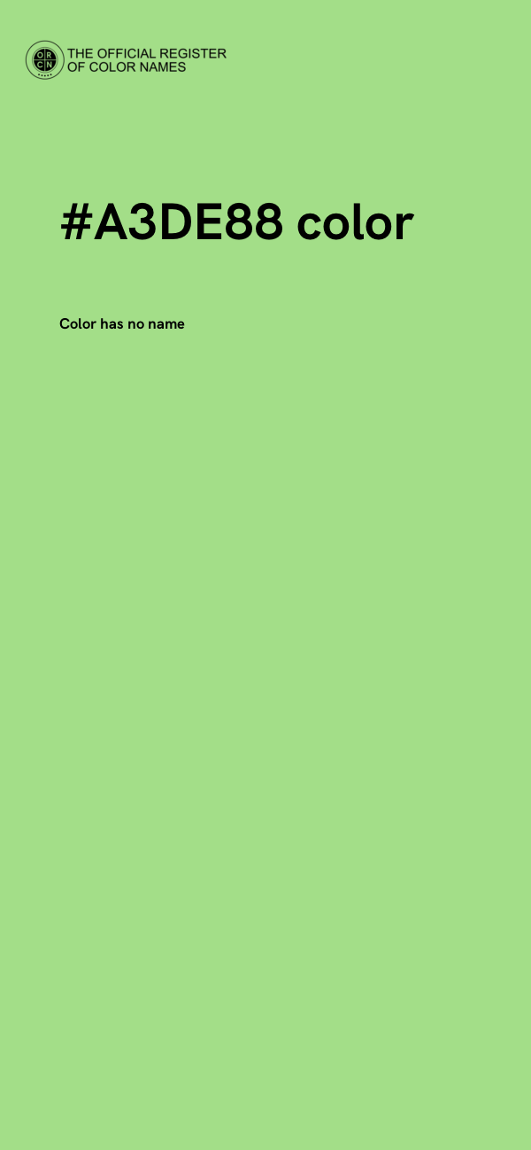 #A3DE88 color image