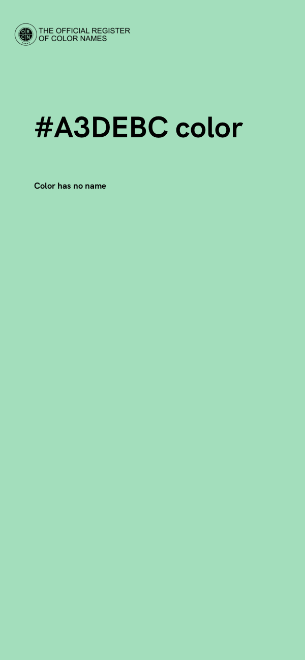 #A3DEBC color image