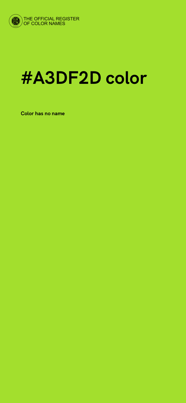 #A3DF2D color image