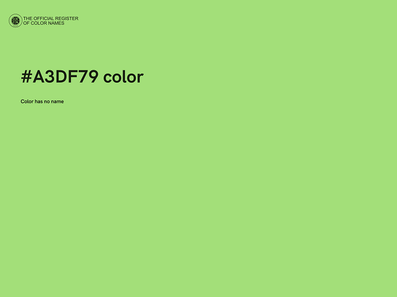 #A3DF79 color image