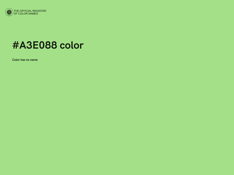 #A3E088 color image