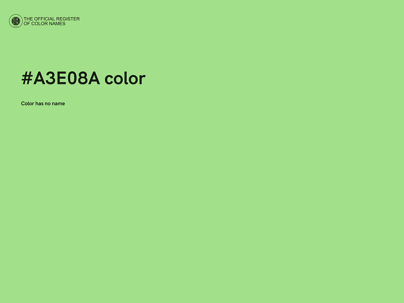 #A3E08A color image