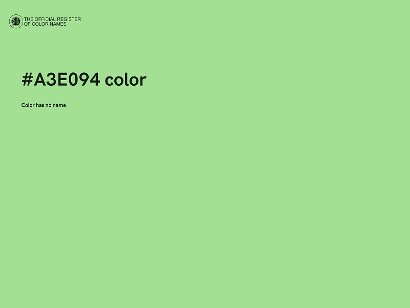 #A3E094 color image