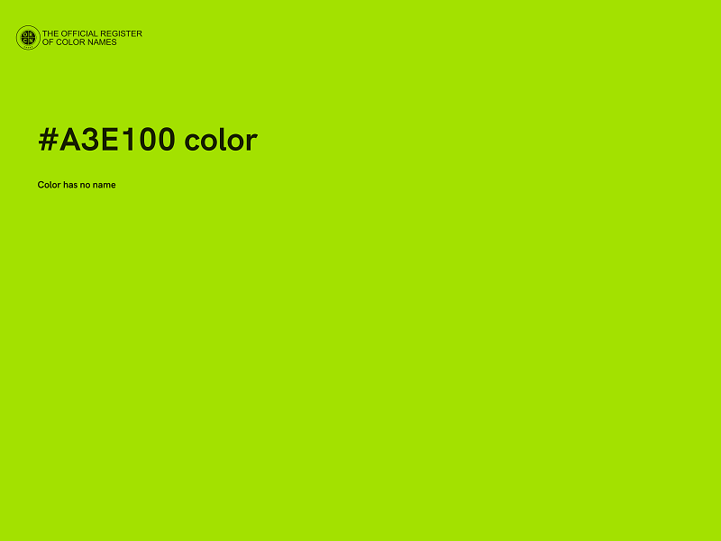 #A3E100 color image