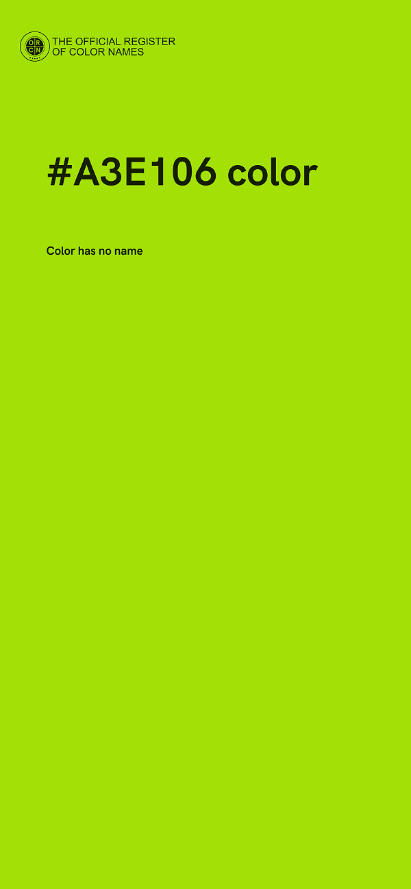 #A3E106 color image