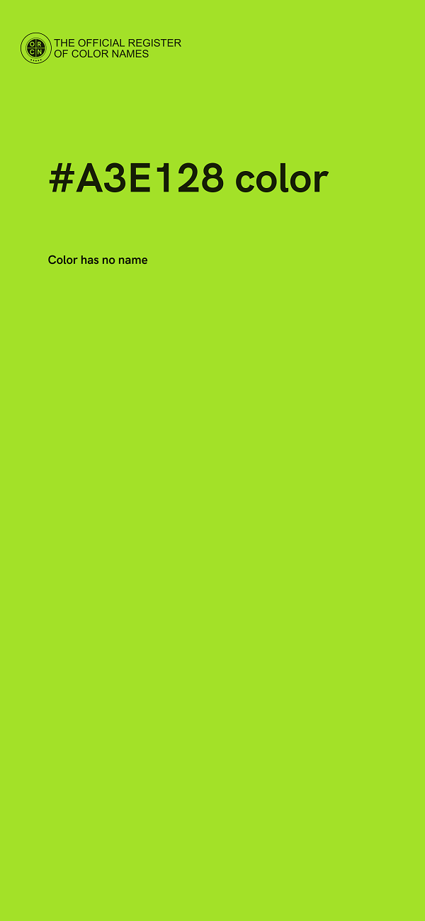 #A3E128 color image