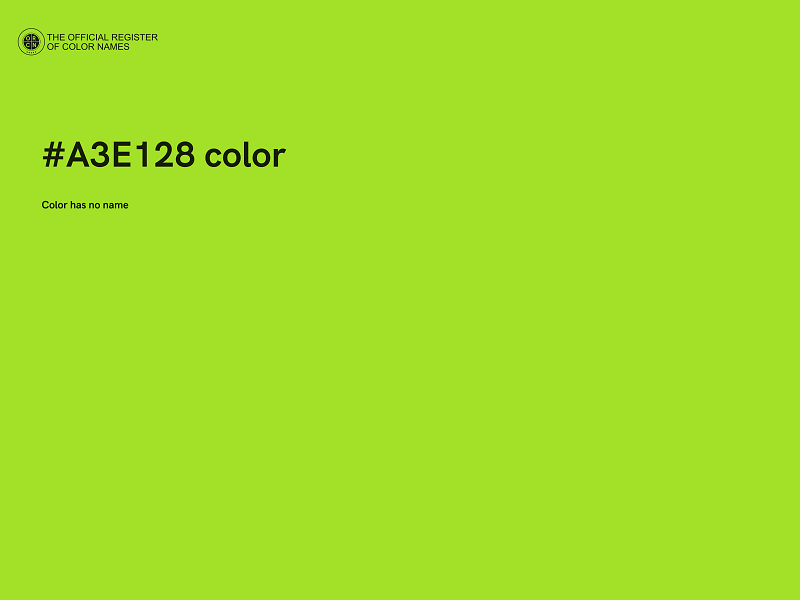 #A3E128 color image