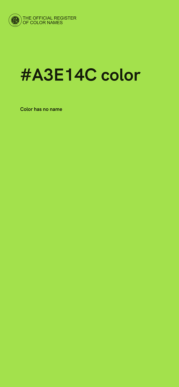#A3E14C color image