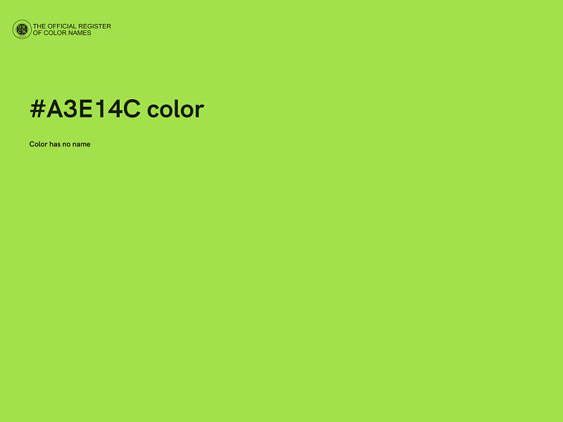 #A3E14C color image
