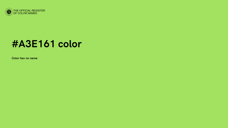 #A3E161 color image