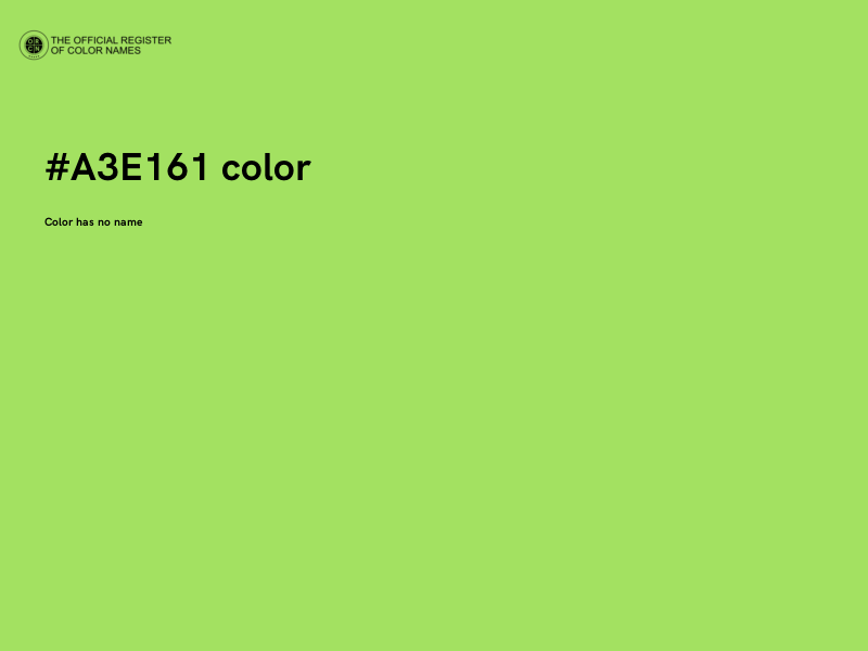 #A3E161 color image