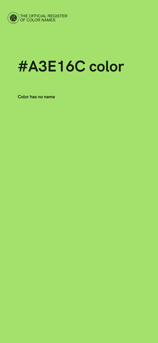 #A3E16C color image