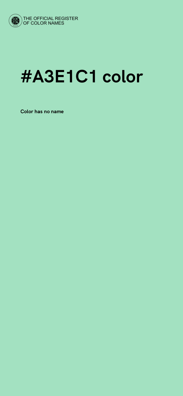 #A3E1C1 color image