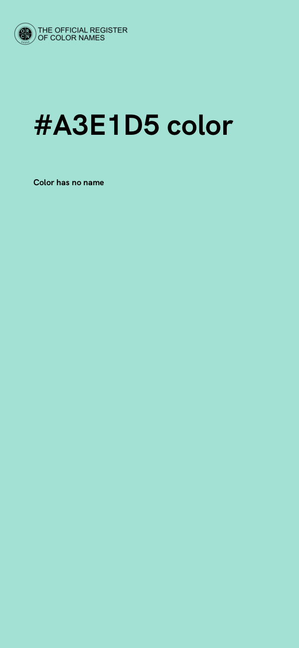 #A3E1D5 color image