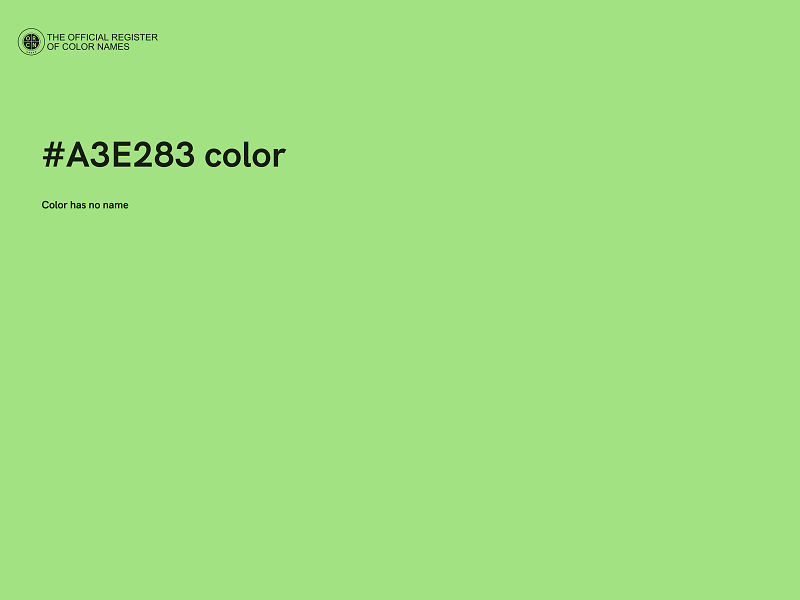 #A3E283 color image