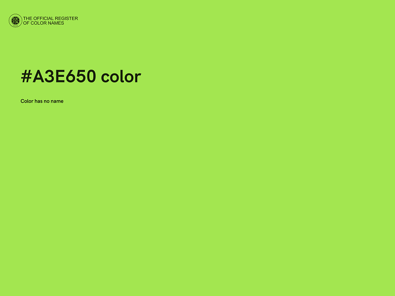 #A3E650 color image