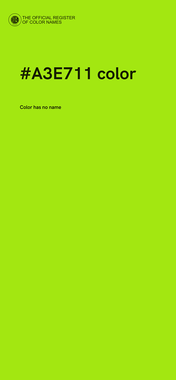 #A3E711 color image