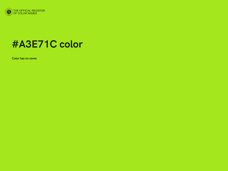 #A3E71C color image