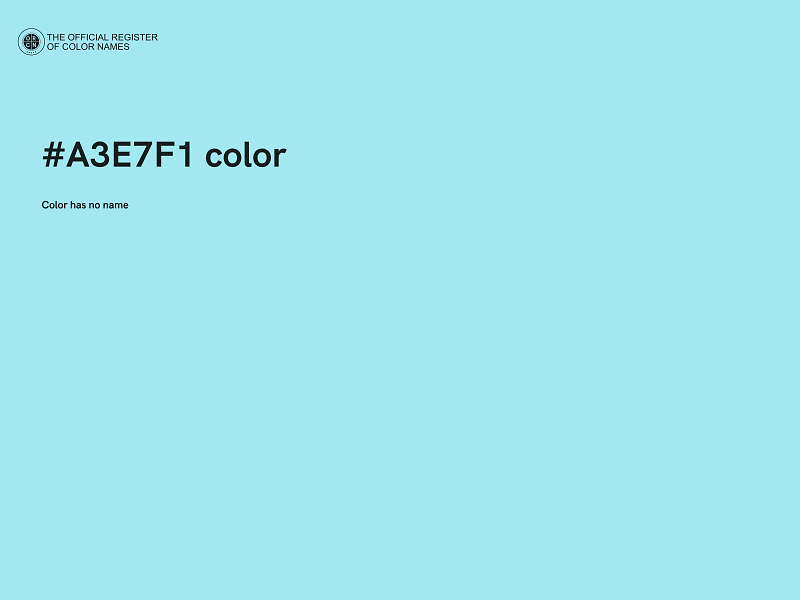 #A3E7F1 color image