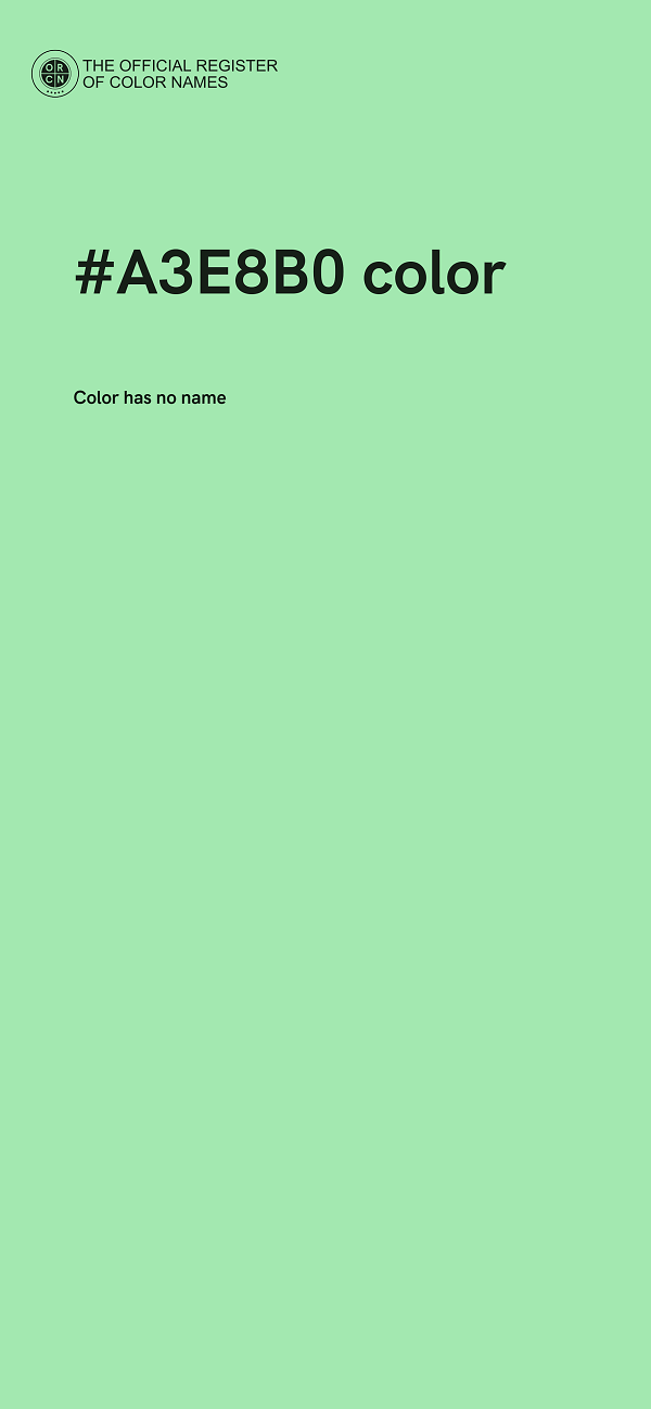 #A3E8B0 color image