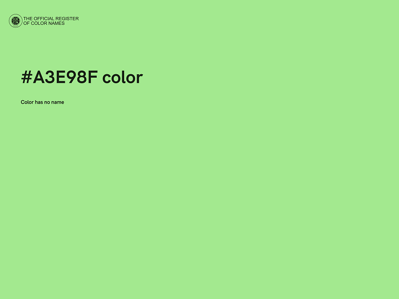 #A3E98F color image