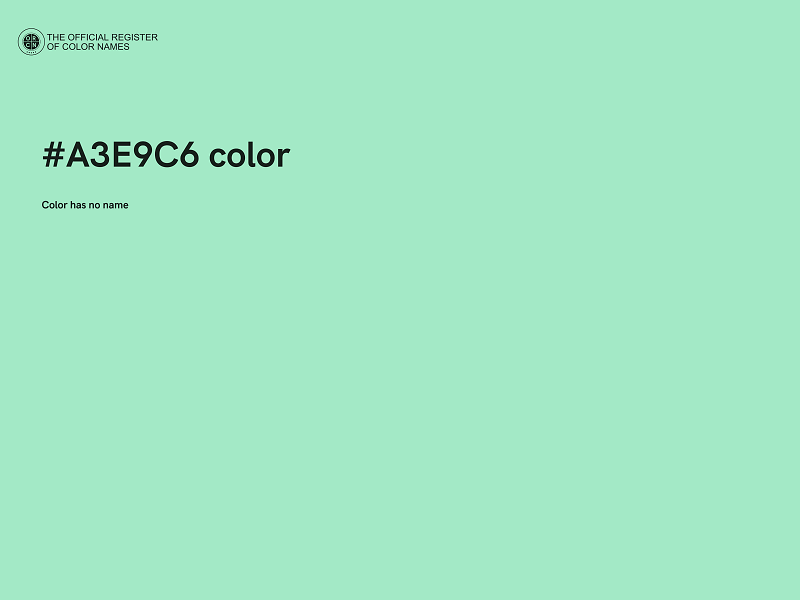 #A3E9C6 color image